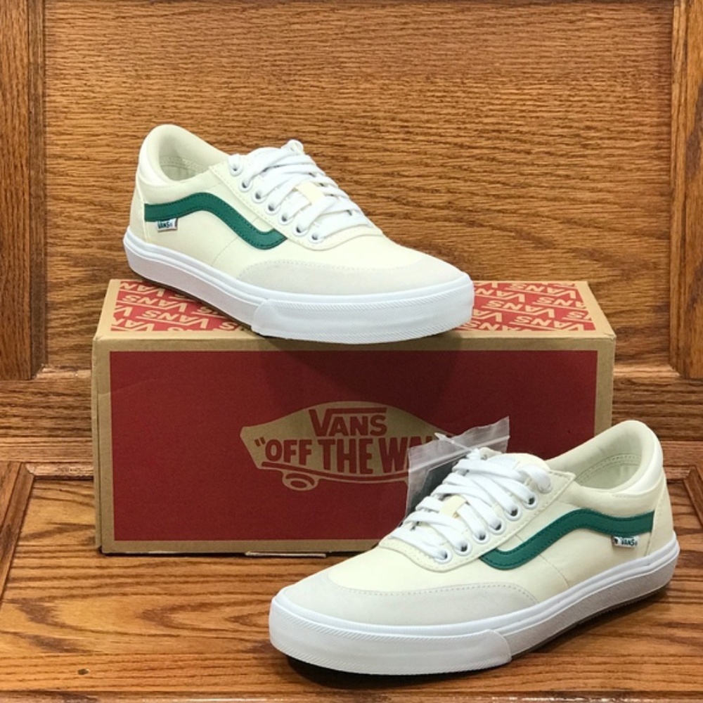 Vans Gilbert Crockett Center Court Classic White Green Skate Shoes